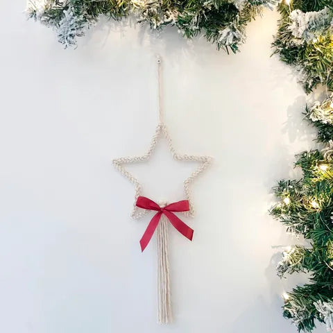 Etoile en macramé
