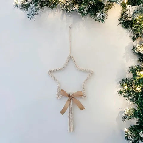 Etoile en macramé