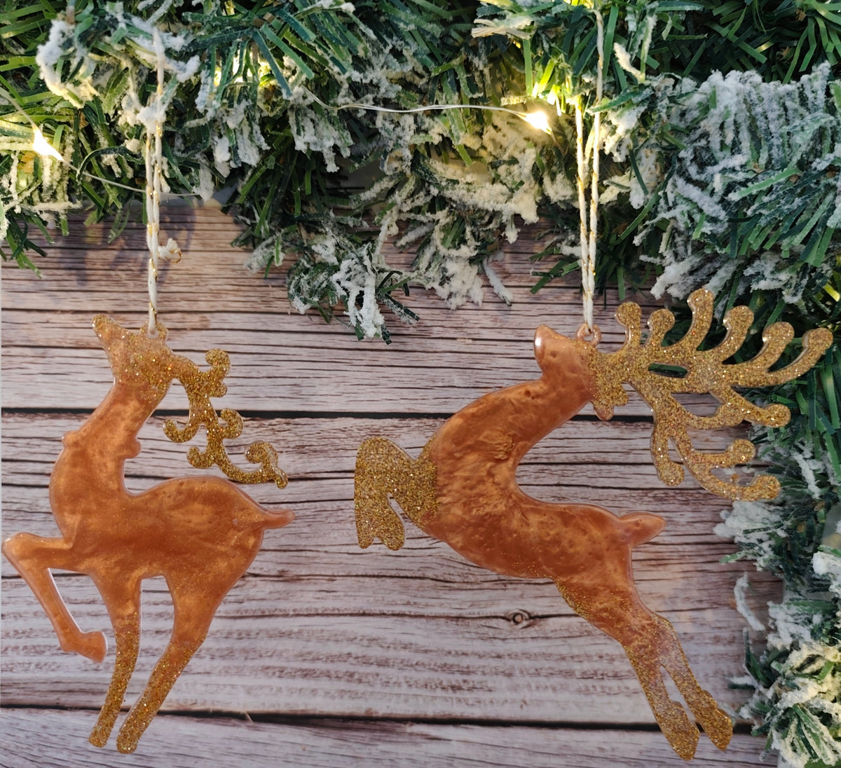 Renne Noël en résine