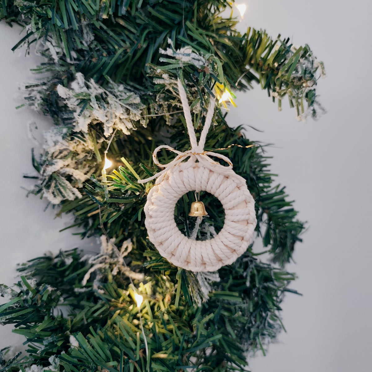 Suspensions de Noël en macramé