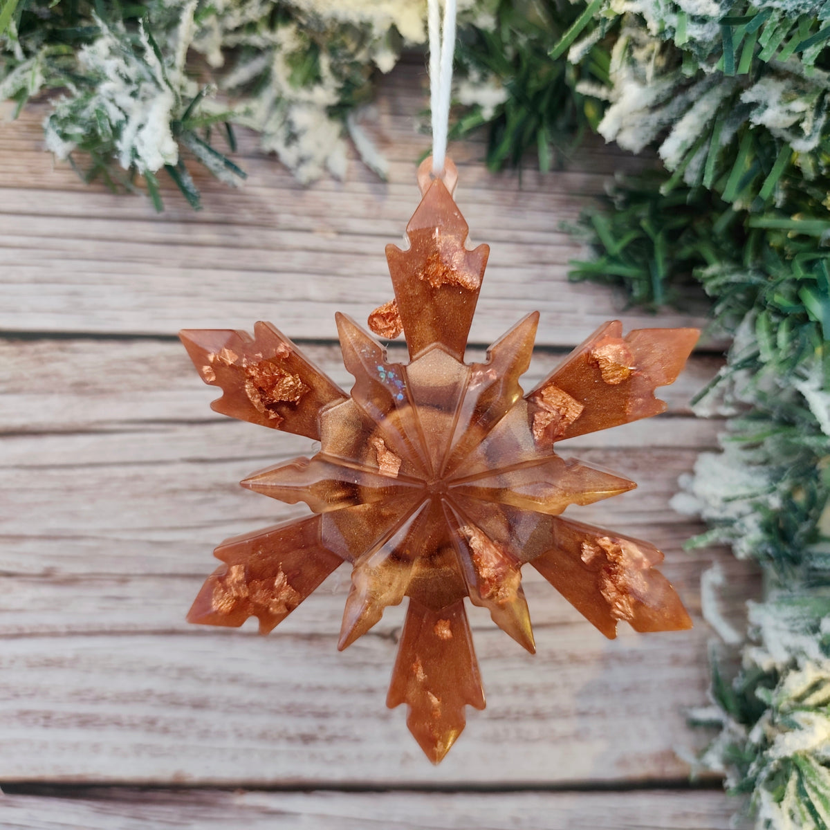 Flocon de Noël en résine