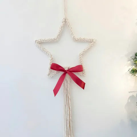 Etoile en macramé