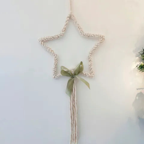 Etoile en macramé