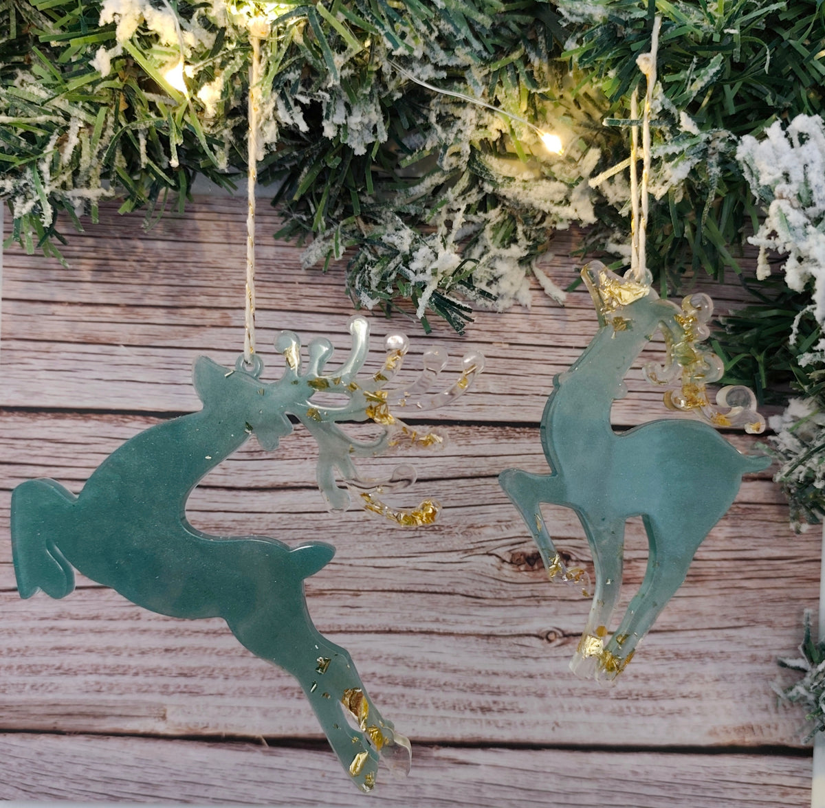 Renne Noël en résine