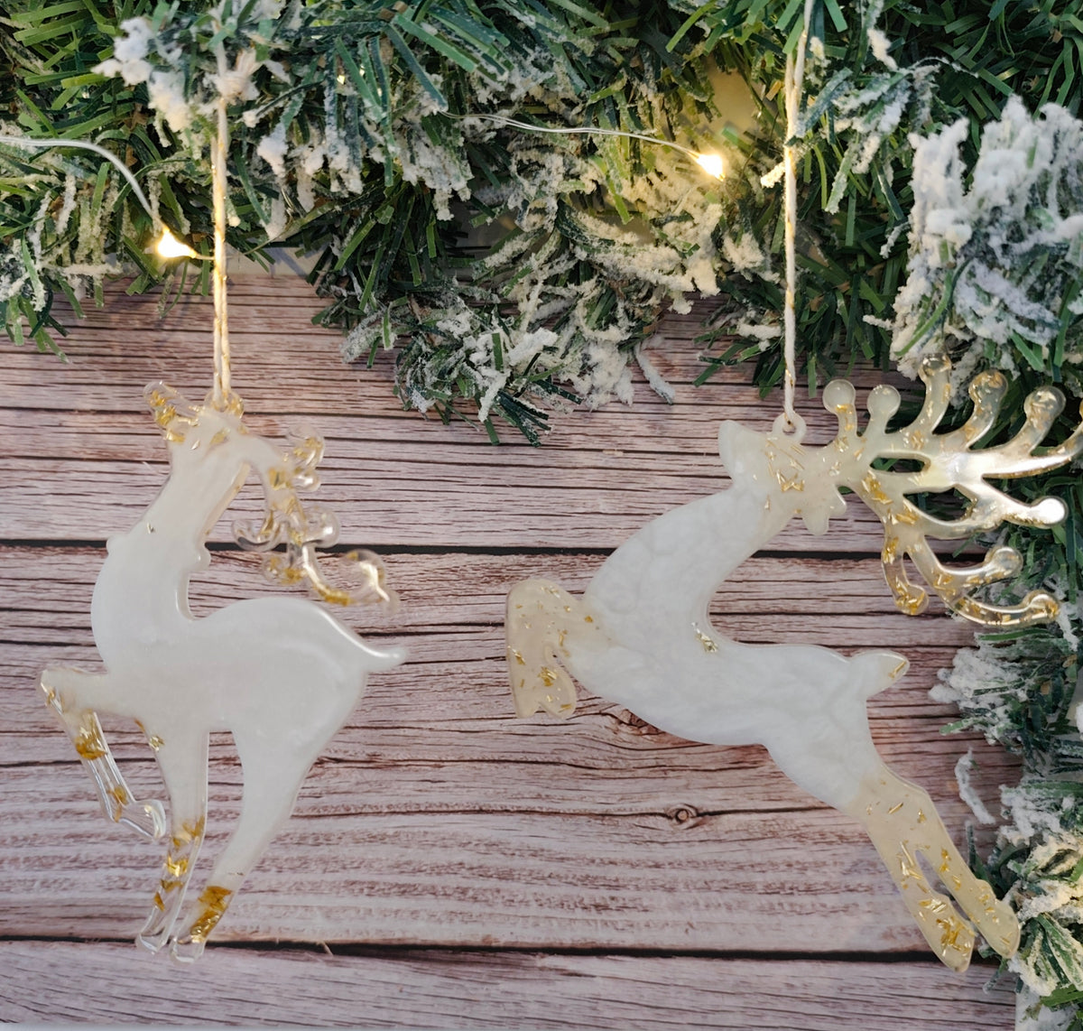 Renne Noël en résine