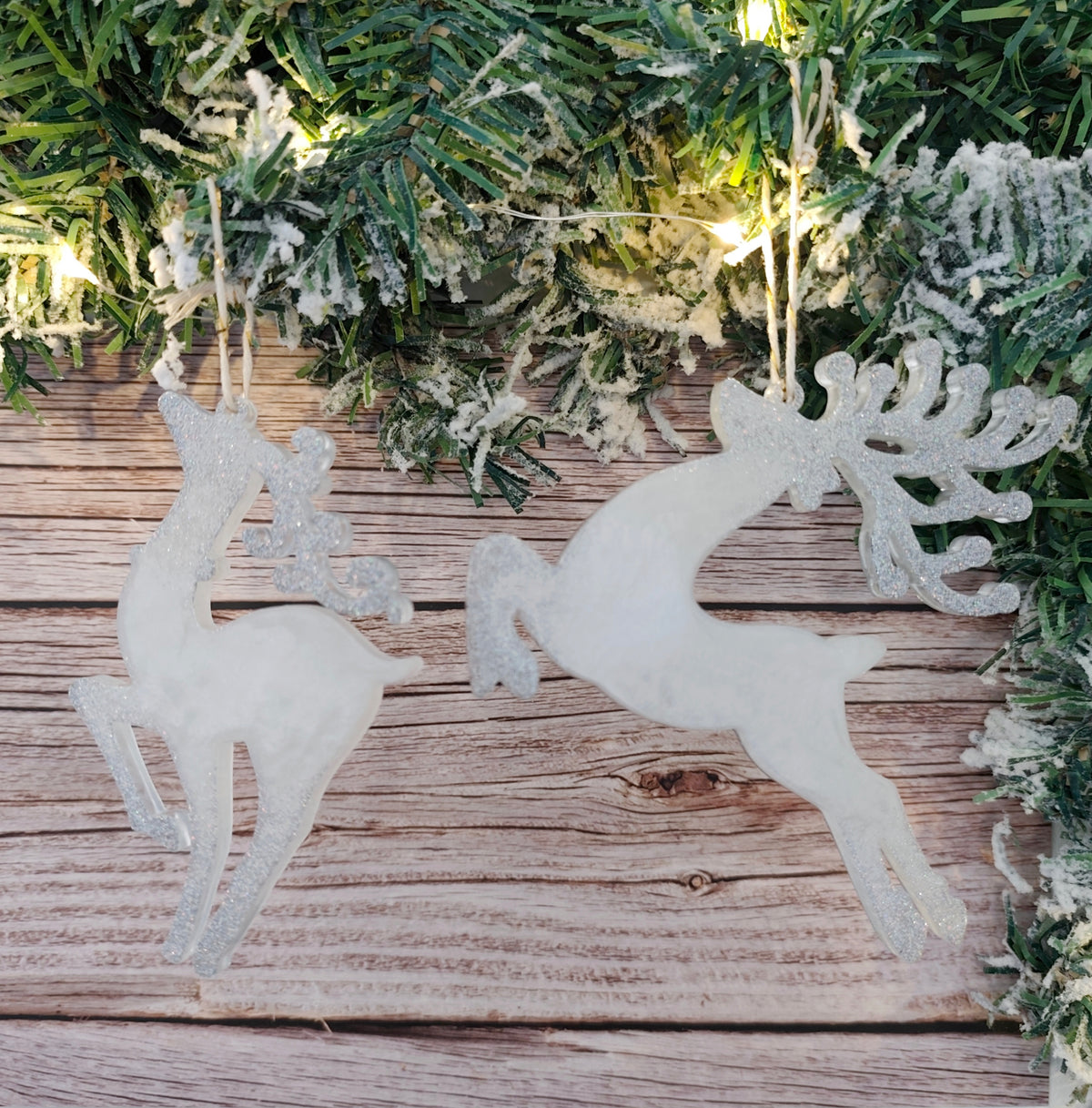 Renne Noël en résine