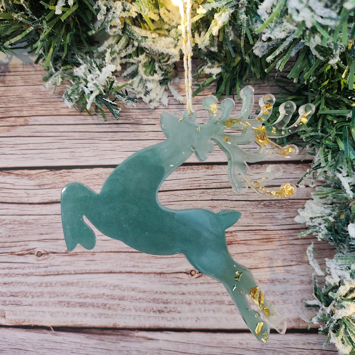 Renne Noël en résine