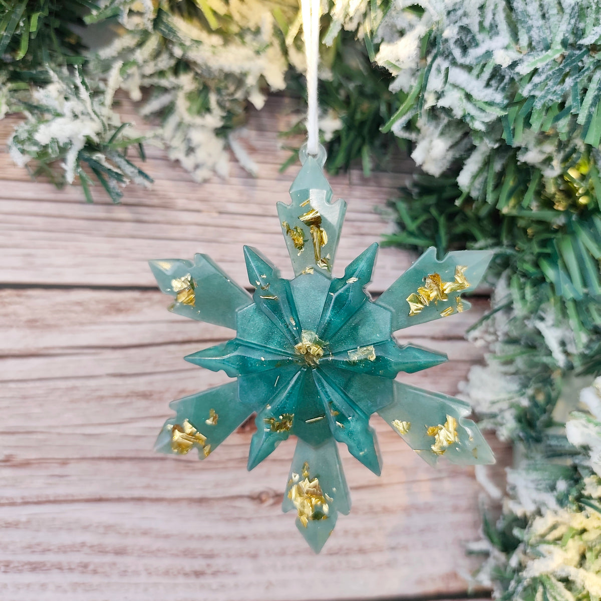 Flocon de Noël en résine