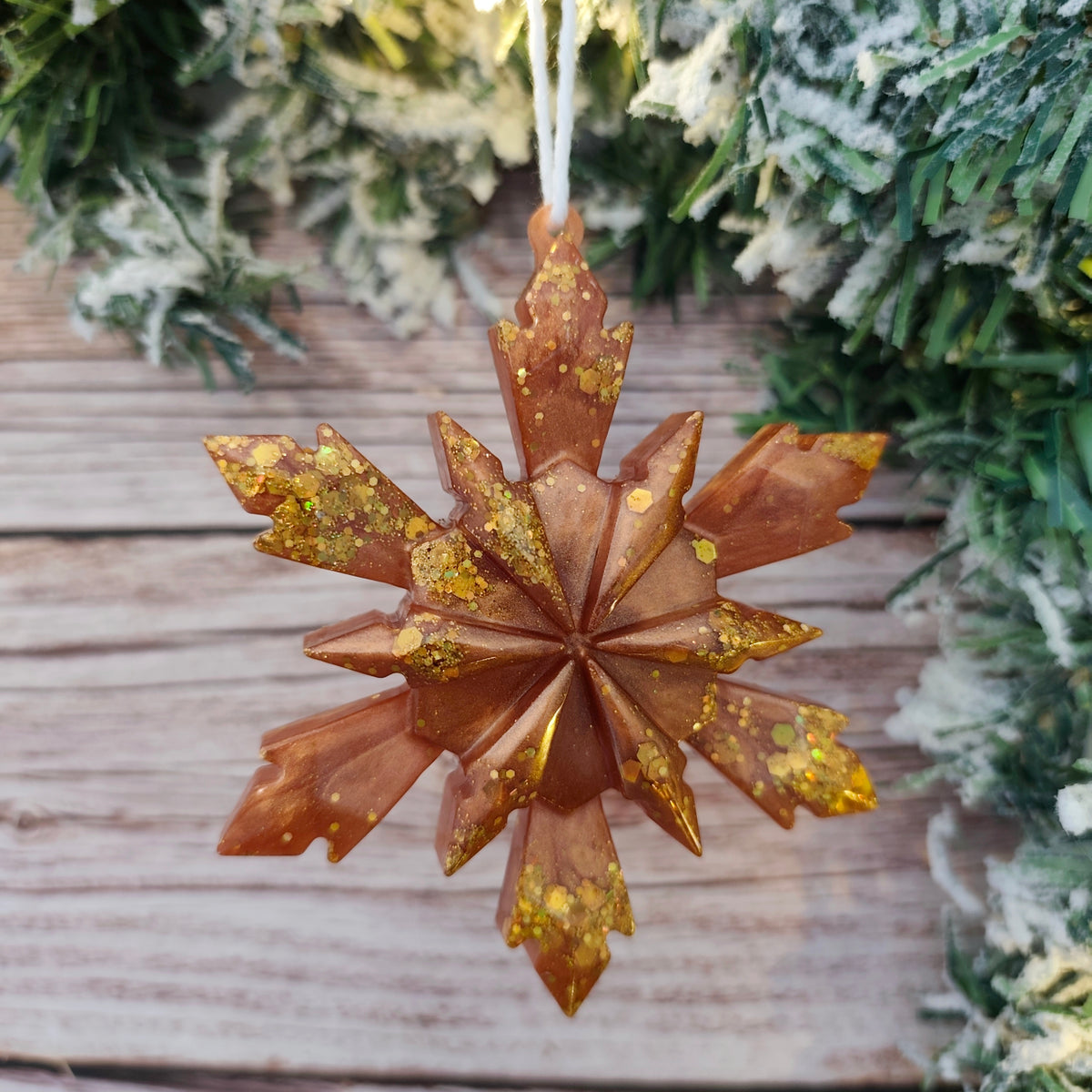 Flocon de Noël en résine