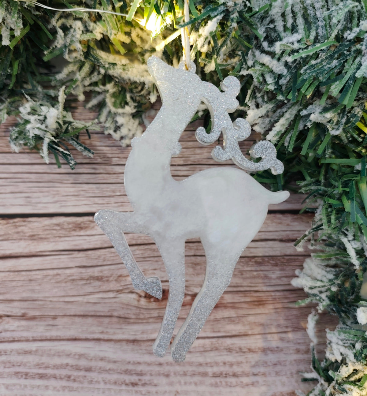 Renne Noël en résine