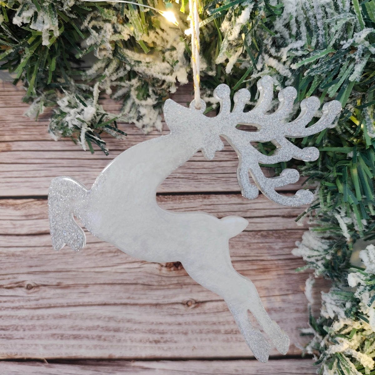 Renne Noël en résine