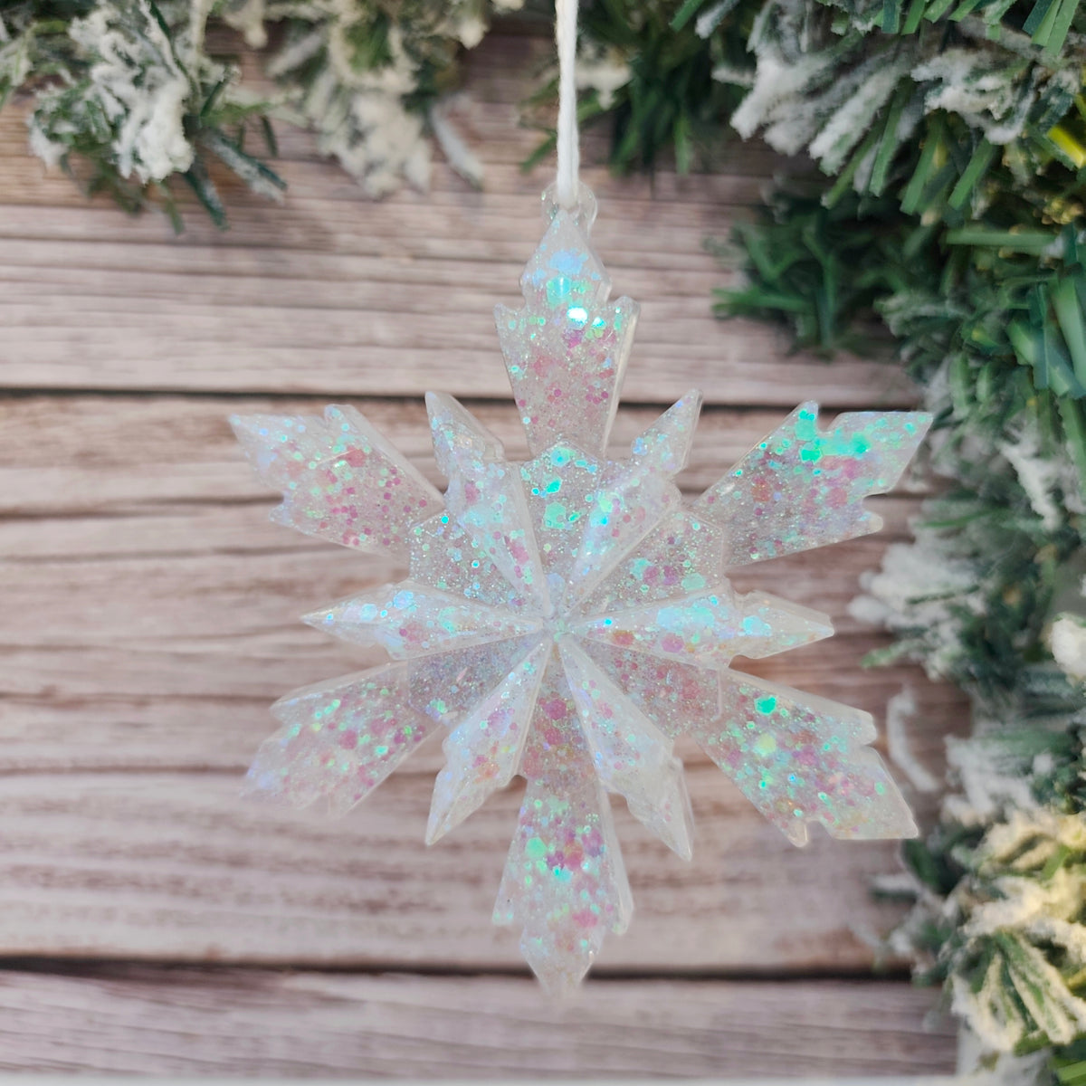 Flocon de Noël en résine
