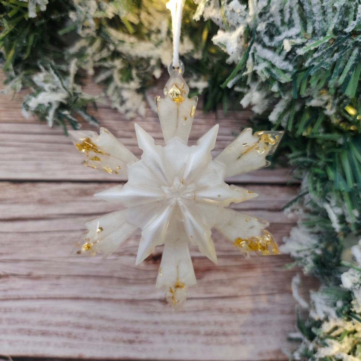 Flocon de Noël en résine